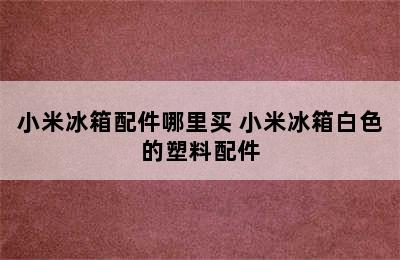 小米冰箱配件哪里买 小米冰箱白色的塑料配件